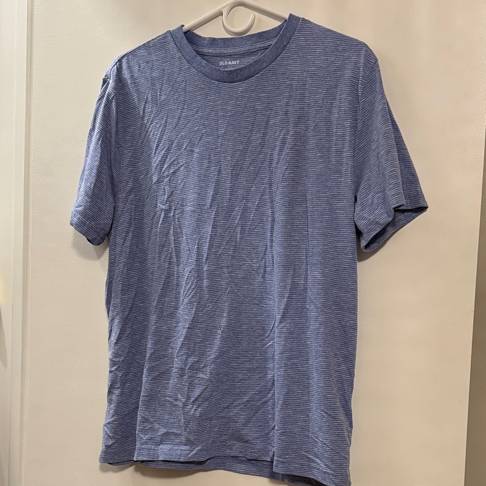 Old Navy Men's Heathered Blue Tee